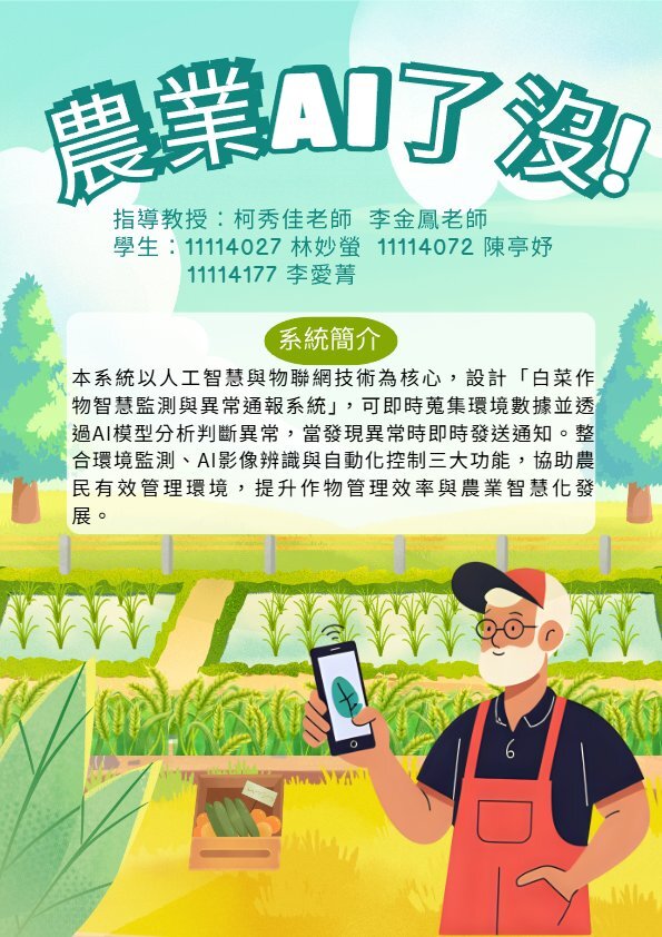 202525-農業AI了沒 !（AgriAI： Smart Bok Choy Monitoring and Anomaly Notification System）